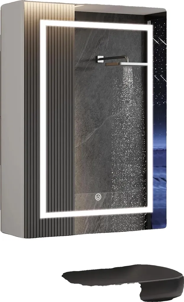 Armoire de toilette gain de place 50x70 cm pour petite salle de bain