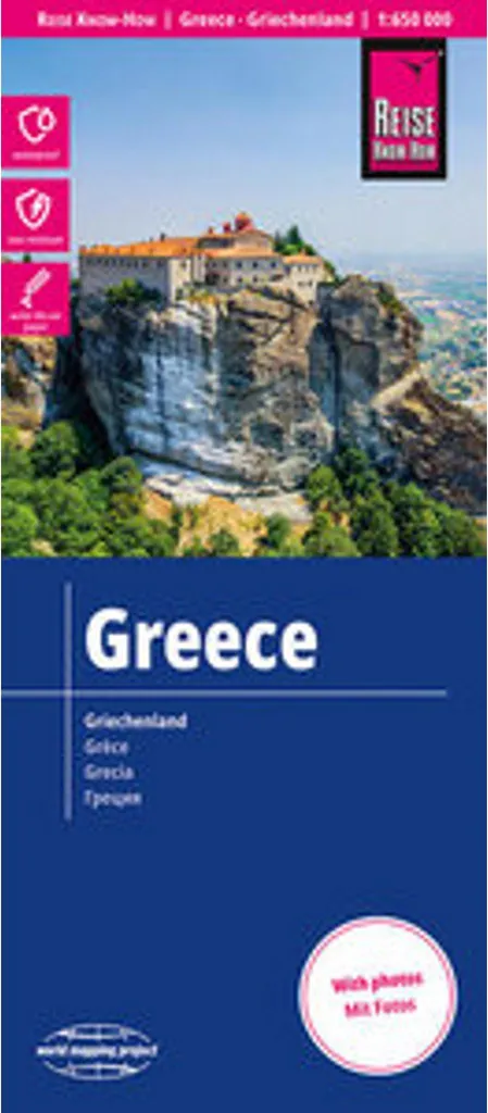Carte Grèce qui ne se déchire pas : Étanche et Durable pour tous vos Voyages