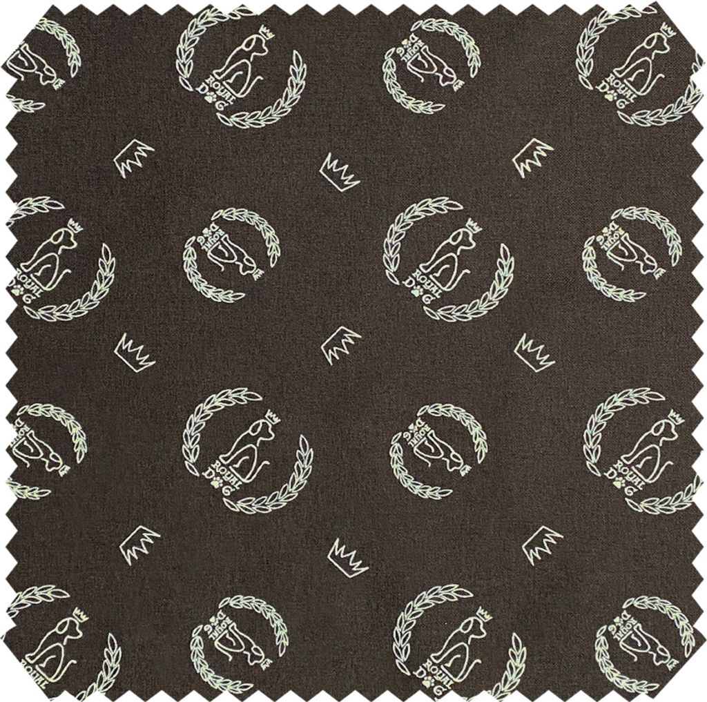 novely OXFORD 330D Hund Royal - Beflockter Polsterstoff - Wasserabweisender Outdoor-Möbelstoff mit Flockdruck - Pflegeleichte Meterware 1lfm - F...