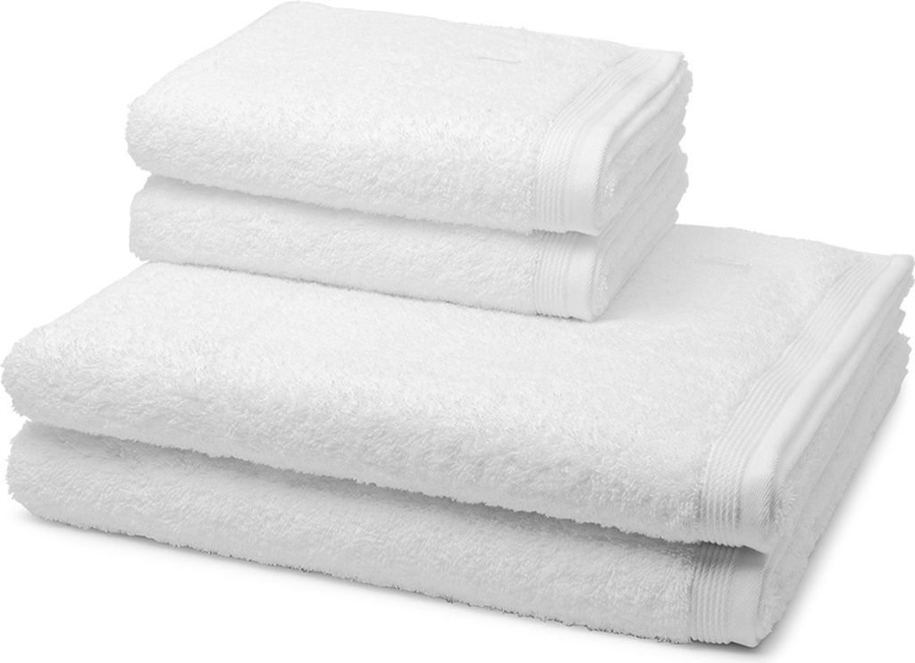 Möve Superwuschel 2 X Handtuch 2 X Duschtuch im Set Extraweiches Handtuch, Aus 100% hochwertiger Baumwolle, Mit eingesticktem Markenlogo