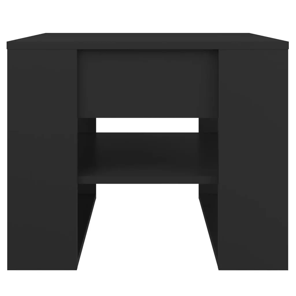 vidaXL Tavolino Nero 55,5x55x45 cm in Legno per Salotto - Offerta Online - 4