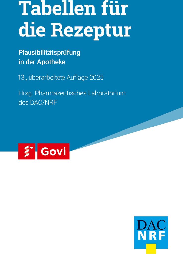 Tabellen für die Rezeptur Produktbild 