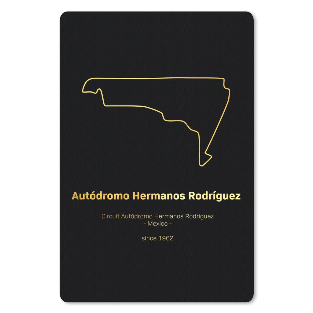 MuchoWow® Mauspad Mousepad Mexiko - F1 - Rennstrecke 40x60 Produktbild 