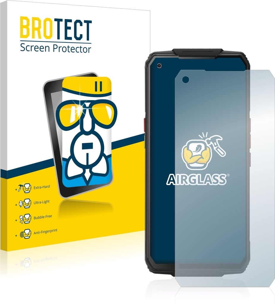 BROTECT Schutzglas für Oukitel WP7 Schutzfolie Panzer Folie Glas Display Schutz klar