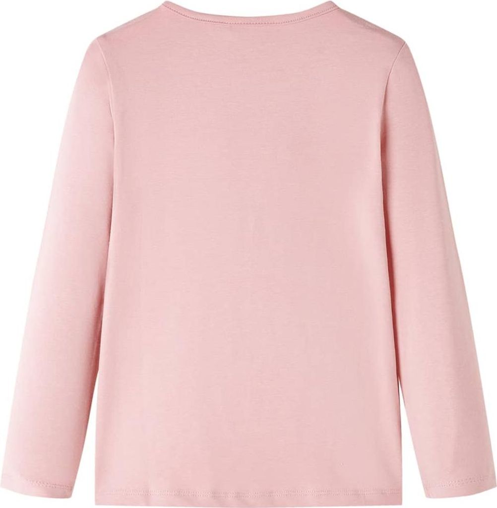 vidaXL Kinder-Langarmshirt Hellrosa 116 Produktbild 