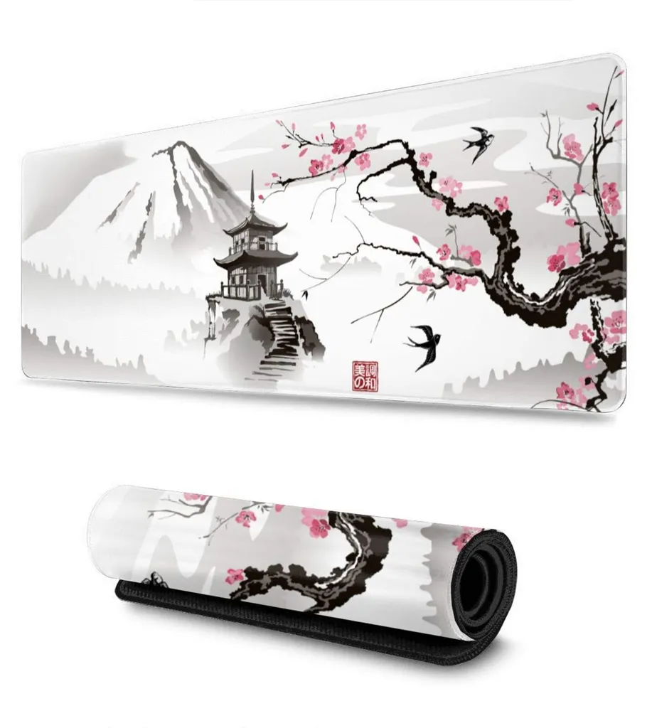 Sous-main de bureau XL tapis de souris antidérapant Sakura Japonais