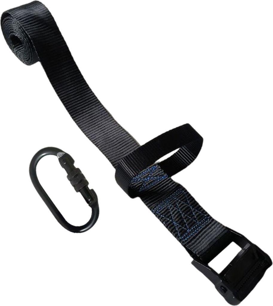 Baumständer-Jagdgeschirr mit Karabiner, verstellbar, robust, Schnellverschluss, Baumständer-Gürtel, Sicherheitsgurt, Jagdausrüstung, Zubehör