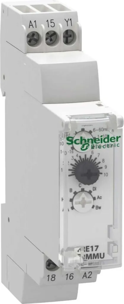 Relais de Temporisation RE17RMMU Zelio 10 Fonctions 24V à 240V AC/DC