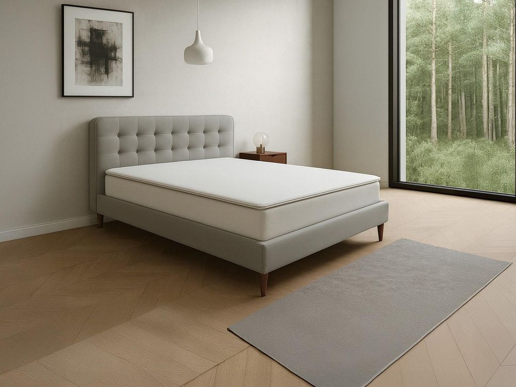 Matratzenauflage 140 x 190 cm mit Memory-Schaum, abnehmbarer Bezug, 5 cm dick - NAJOON von YSMÉE