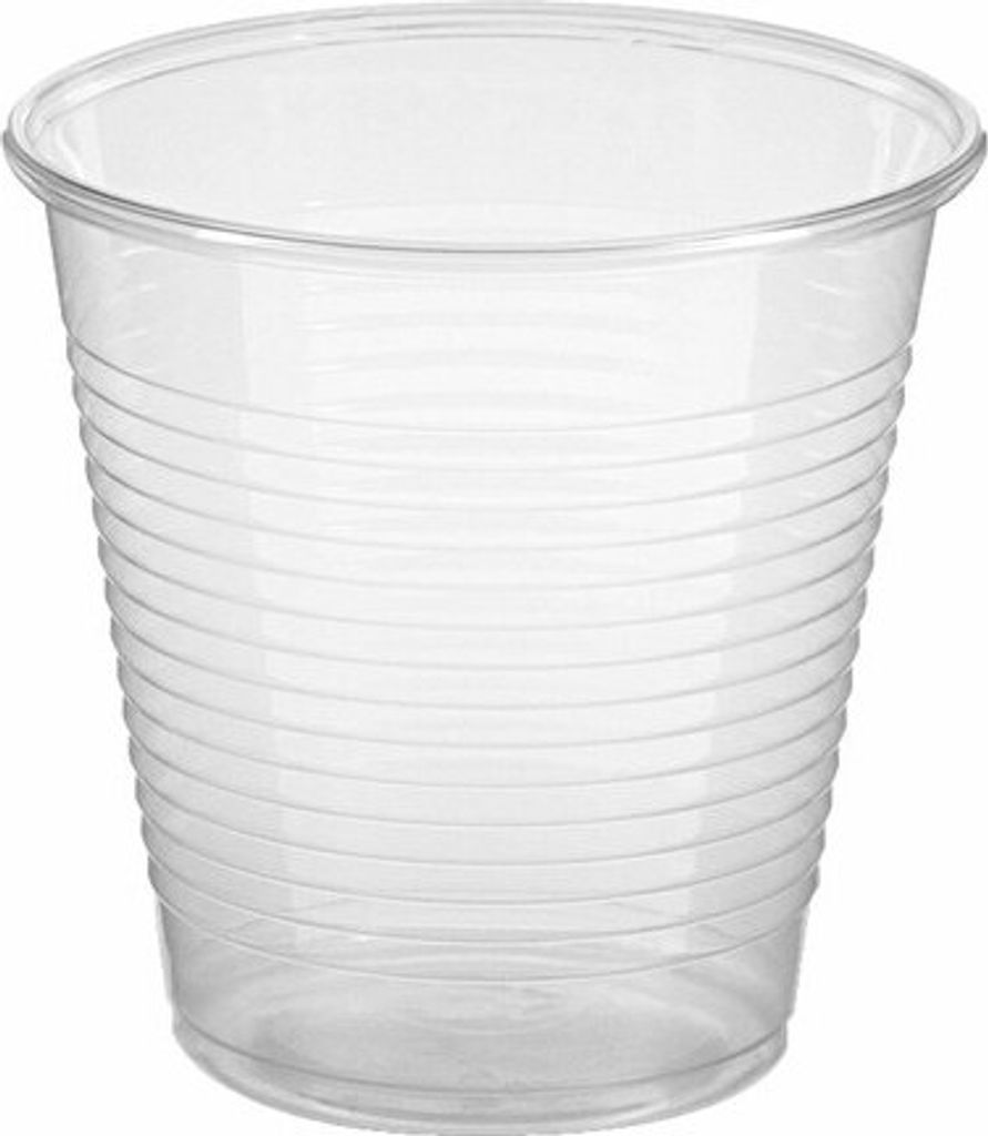 100x  Trinkbecher transparent klar 150 ml PLA Ø 70 mm Produktbild 
