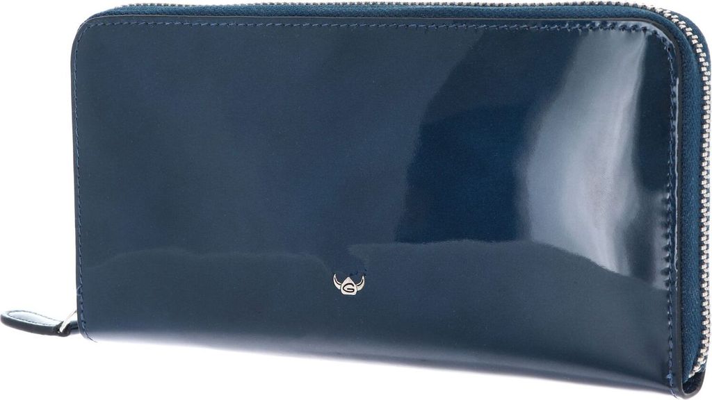 Golden Head Geldbörse Carrara RFID Protect Zipped Ladies Purse Wallet Blue dunkelblau