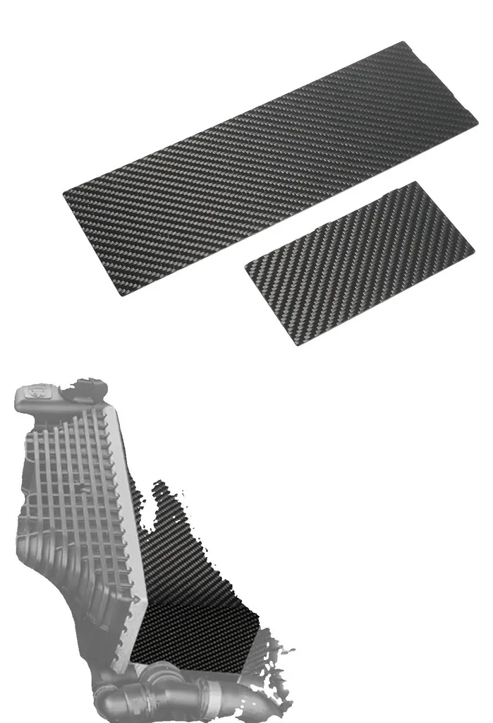 Couvercle intercooler en fibre de carbone véritable S55 finition mate
