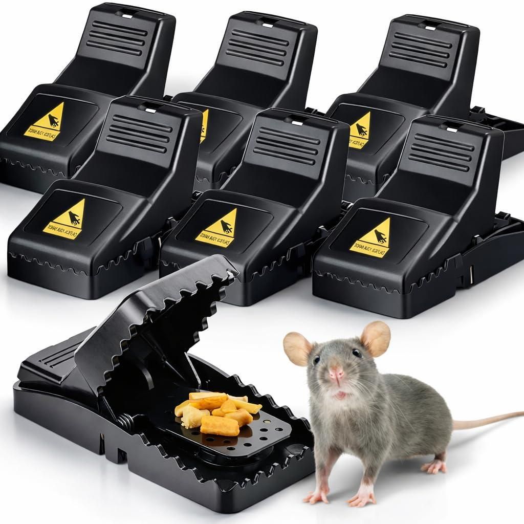 6x Mausefallen Schlagfalle wiederverwendbar - Haus & Garten, wiederverwendbar