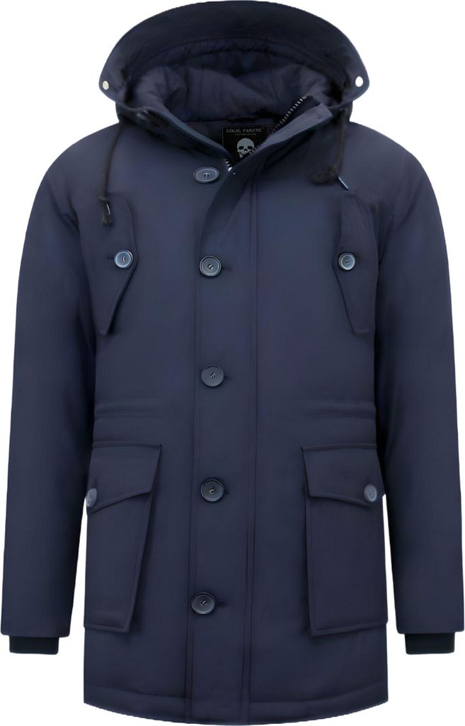 Winterjacke Blau - L
