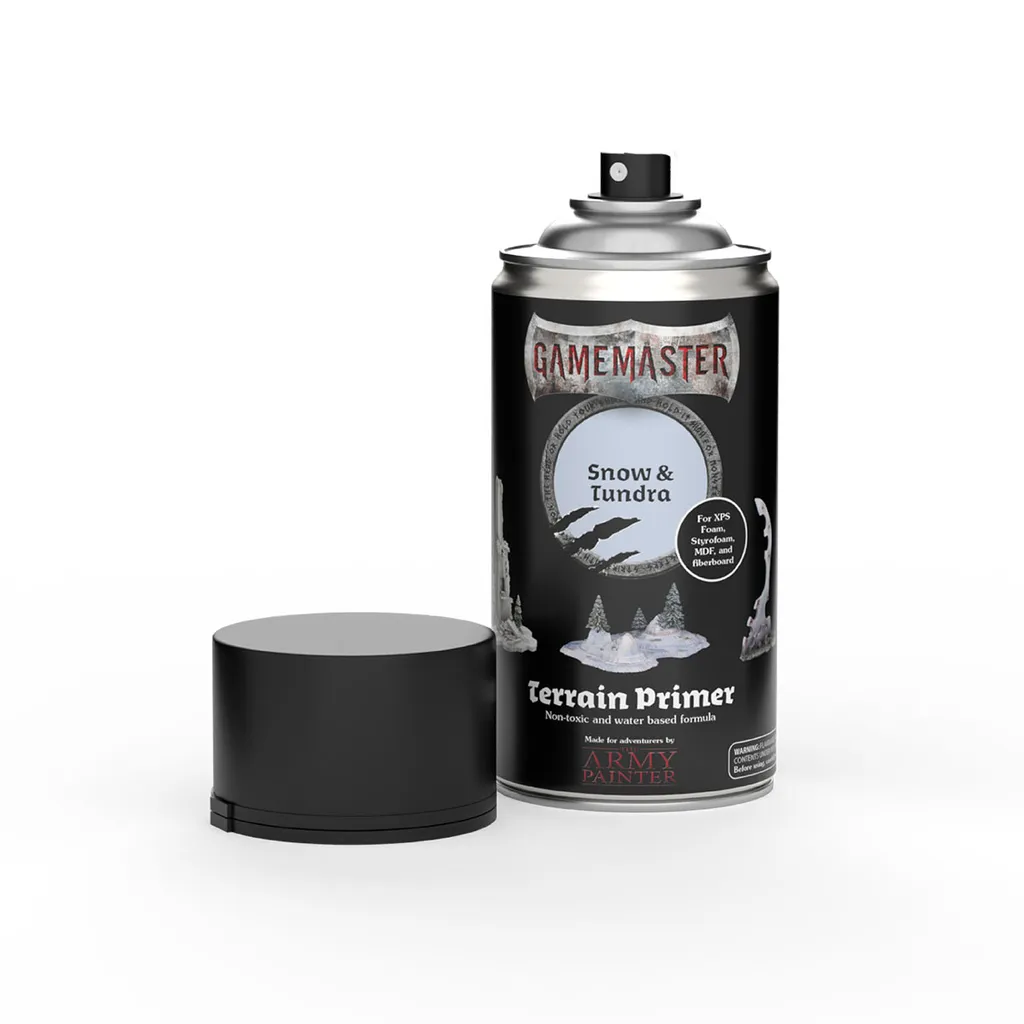 Peinture spray pour décors de jeux de figurines - Gris Snow 300ml