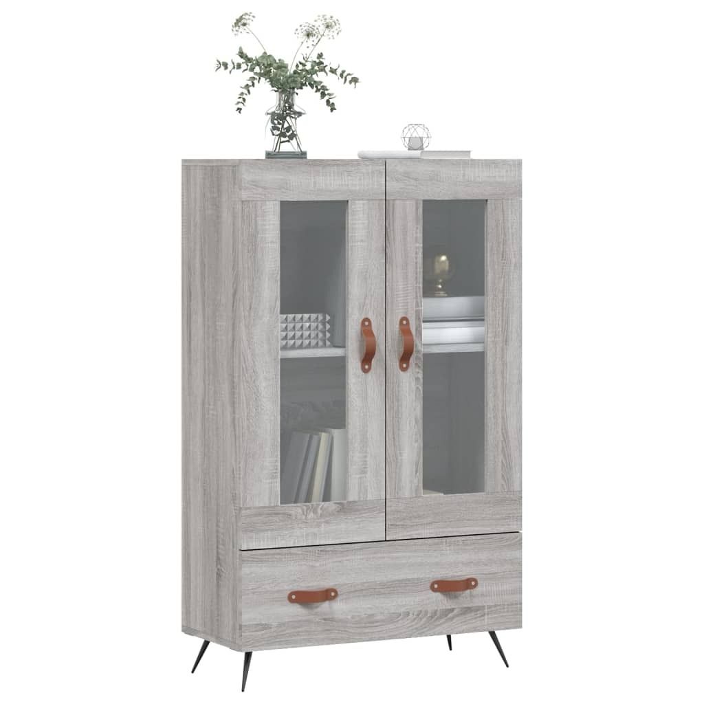 Langlebige Highboard Grau Sonoma 69,5x31x115cm Holzwerkstoff - Möbel434502 - Kommoden