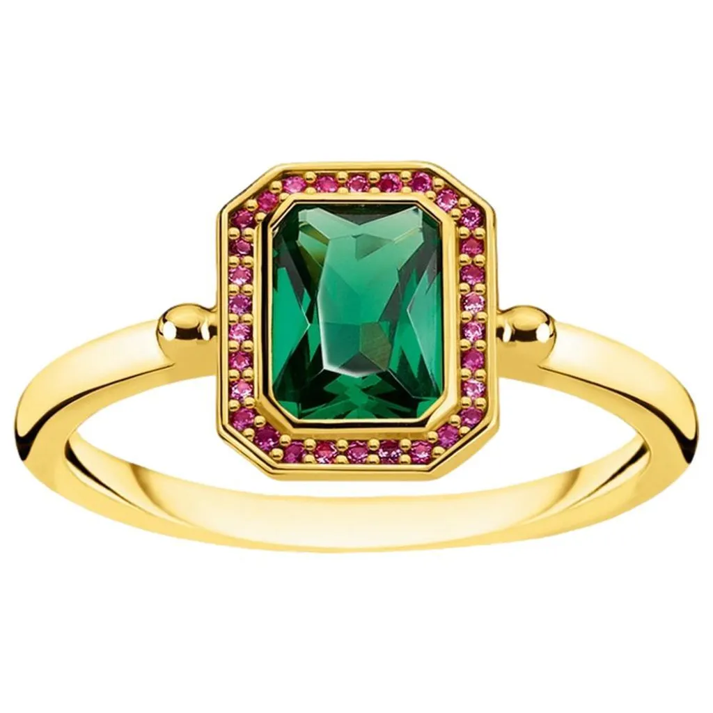 Bague Femme Chic pour Soirée Thomas Sabo GLAM & SOUL Argent Doré Taille 54