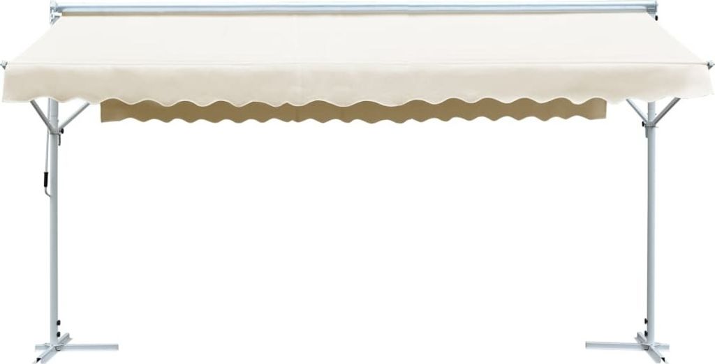 A freestanding awning on a white background.