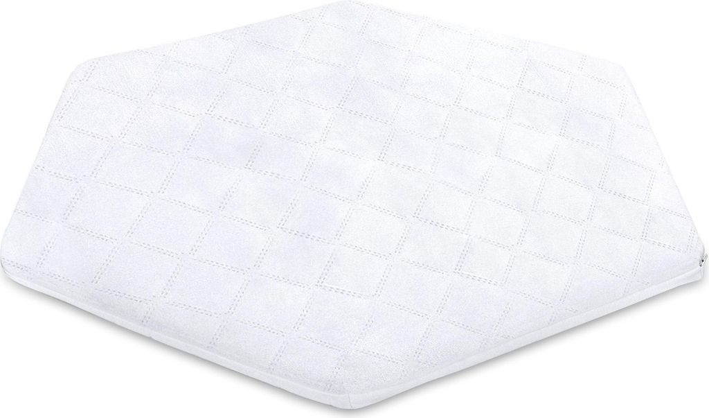 Laufgittereinlage 6 eckig 115 x 100 x 5 cm - Laufstall Matratze aus Schaumstoff für Kinder Babymatratze mit abnehmbaren Bezug Laufstallmatratze