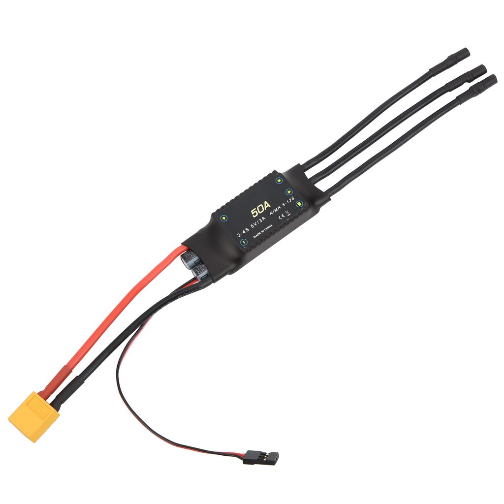 50A Brushless ESC Drehzahlregler 5V/3A BEC Ausgang für RC Drone Foam Flugzeuge Zubehör
