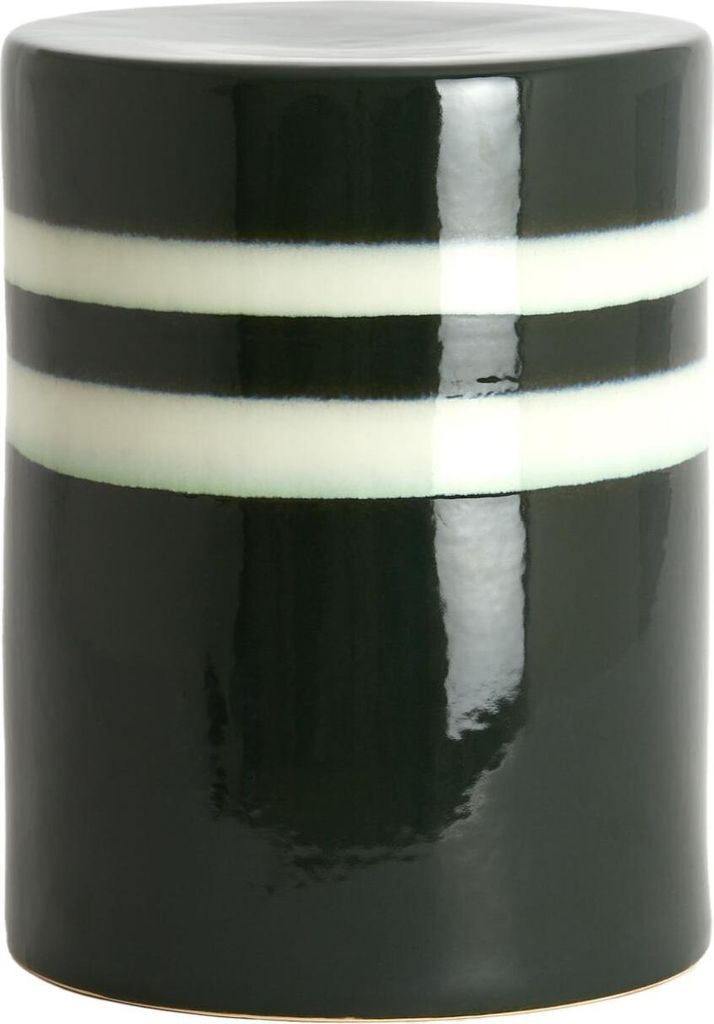Light & Living MOOCA Beistelltisch Keramik dunkelgrün-weiß Produktbild 