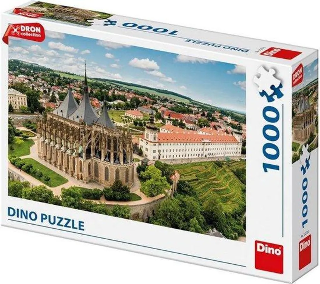 Puzzle 1000 pièces Dinotoys de l'église Sainte-Barbe pour passionnés