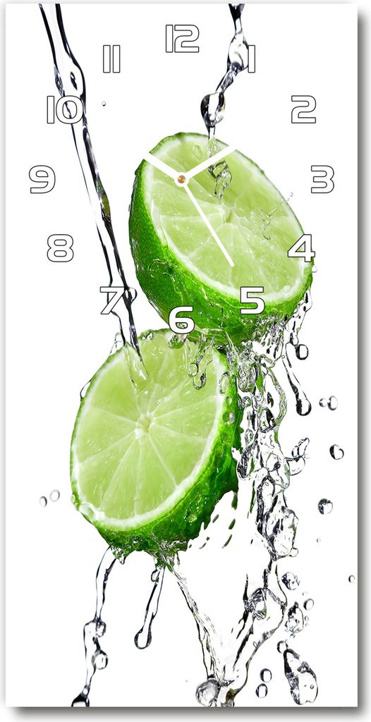 Wanduhr aus Glas – 30x60 cm - Glasbild - Glasuhr - Gehärtetes Glas -Kalk