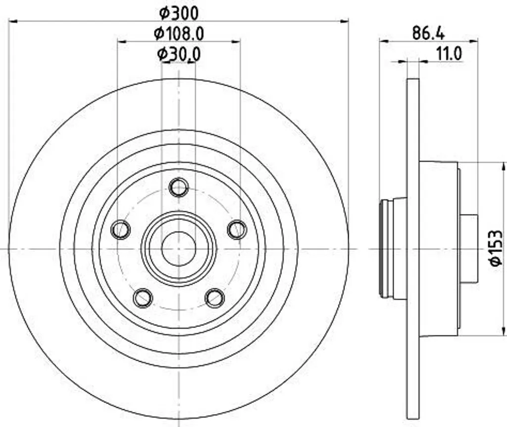 Disque de frein en fonte haute teneur en carbone HELLA Pagid