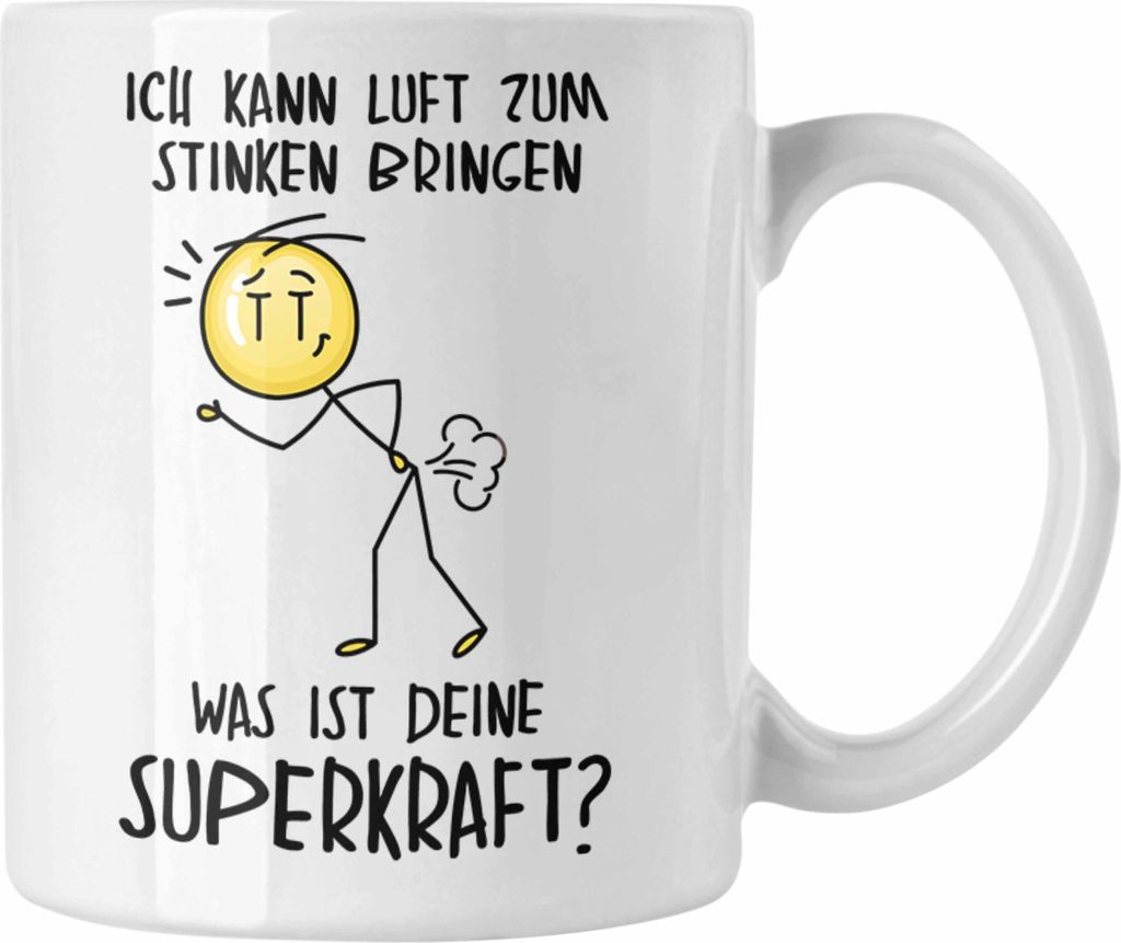 Trendation - Furzen Pupsen Tasse Geschenk Grafik Pupsen Produktbild 