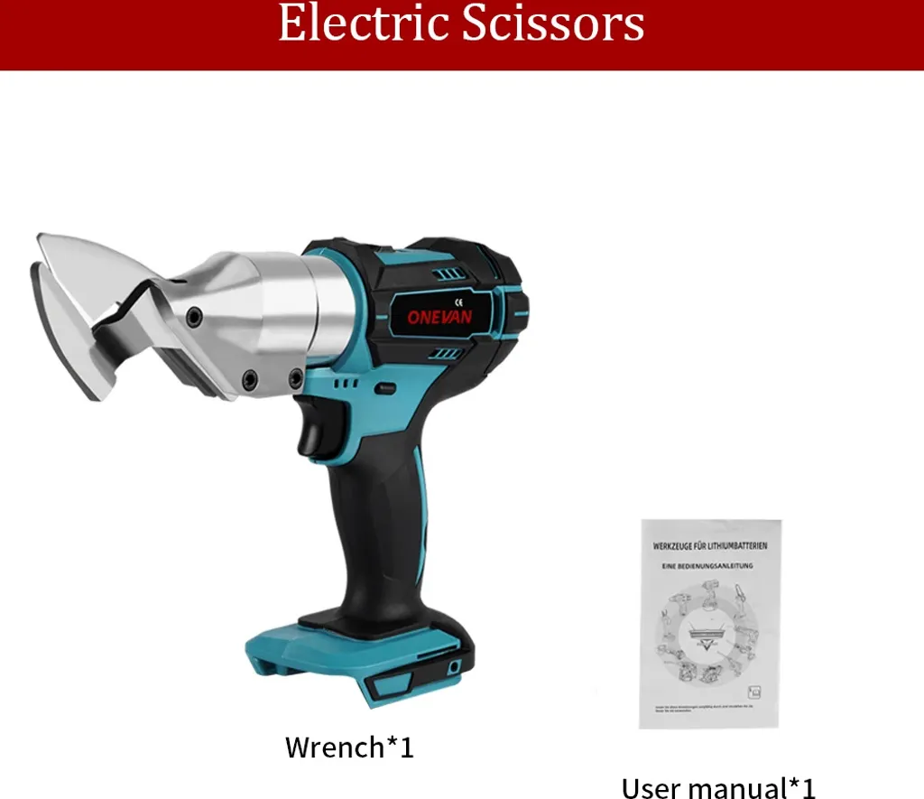 Ciseaux électriques sans fil 800W 588N-m outillage professionnel robuste