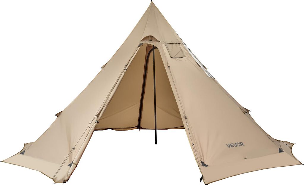 VEVOR Tipi Zelt für 4–6 Personen, tragbares Indianerzelt Produktbild 