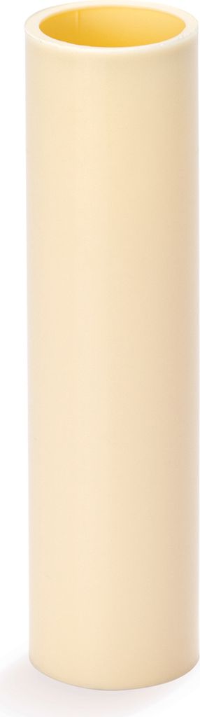 Kerzenhülse E14 Kunststoff für Kerzenfassung Kronleuchter Kerzenhülle ø26mm L100mm Creme glatt