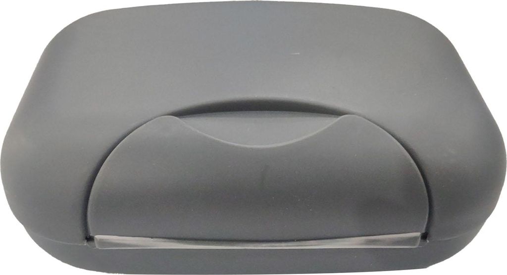 Seifenbehälter Wasserdicht Waschbar Grau Tragbare Seifenkiste mit Schloss für Zuhause Ourdoor Reisen