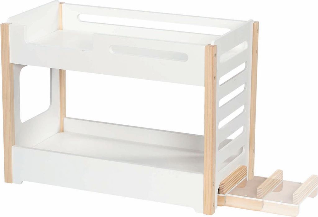 Goki Lit superposé en bois pour poupées avec toboggan Image du produit 