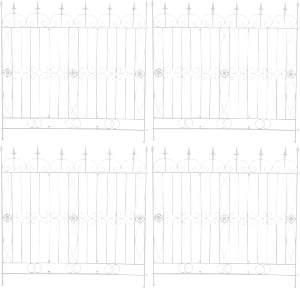 4-teilige Gartenhexe – Klettergerüste – Klassisches Design, Eisen für nachhaltige Gartengestaltung | Farbe: Weiß