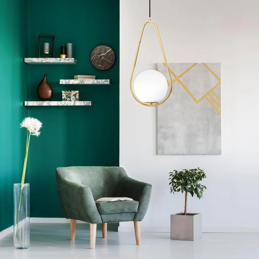 Lampada tooLight App472-1Cp Gold | Sospensione Design Oro per Interni - 2