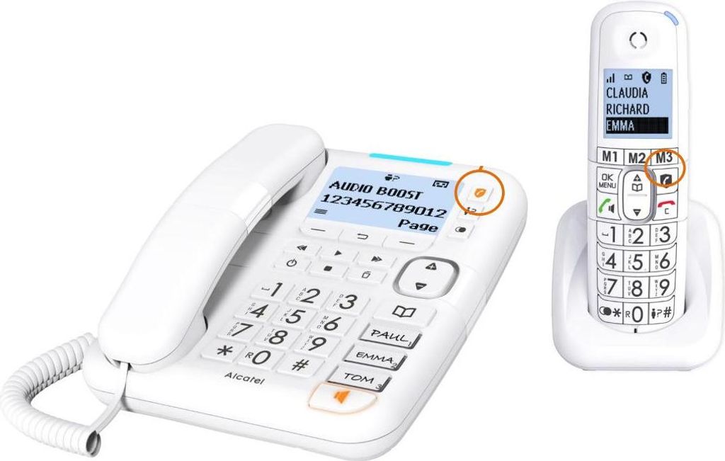 Alcatel XL785 Voice Combo Téléphone sans fil DECT et Image du produit 