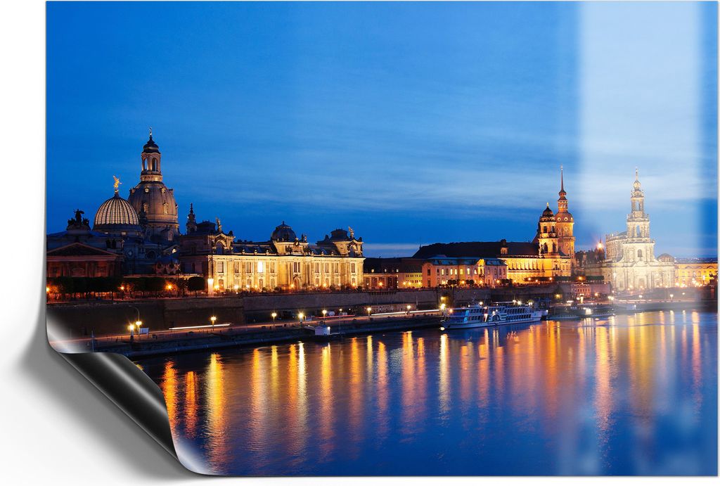 DEQORI Magnetmatte Universal 59x42 cm (A2) 'Dresdner Abendglanz' Magnetfolie Kalender Planer