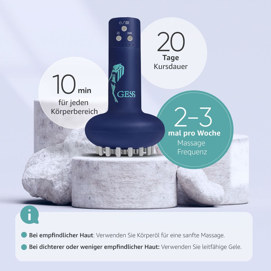 GESS EMIOS EMS Körpermassagegerät gegen Cellulite mit Produktbild 6