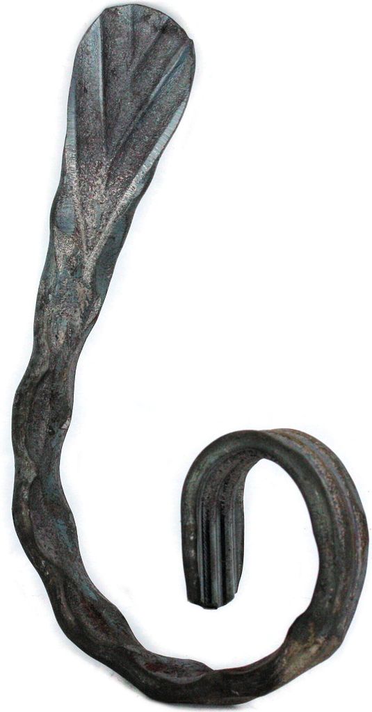 UHRIG Schmiedeeisen Schnörkel, Bogen geschmiedet für z.B. Zaun, Geländer uvm. 120x60mm aus 12x6mm Stahl