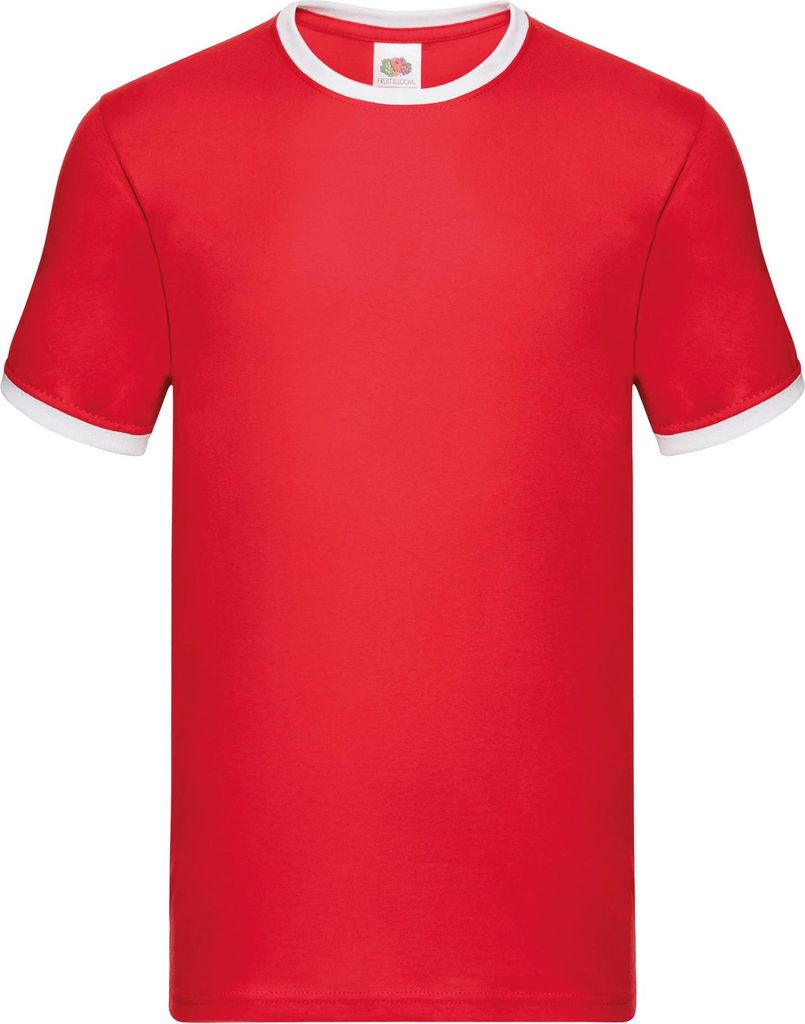Fruit of the Loom Valueweight Ringer T-Shirt Farbe: Produktbild 