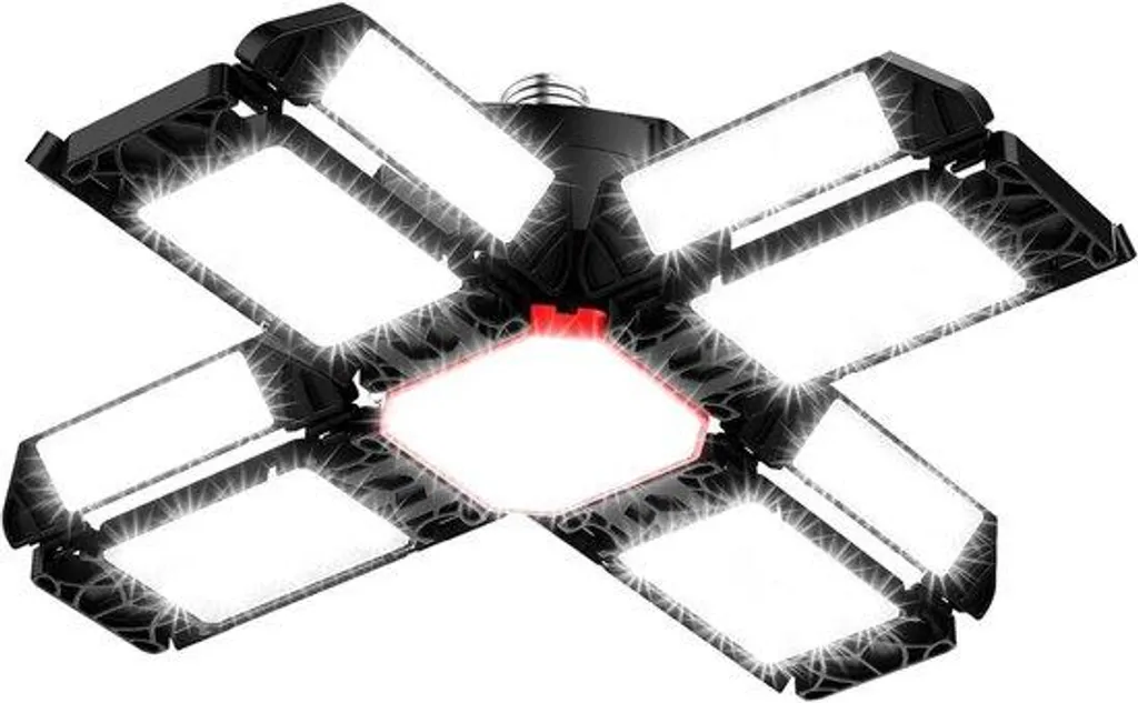 Lampe de travail LED 180W 20000lm 6500K - Éclairage garage E27 ajustable