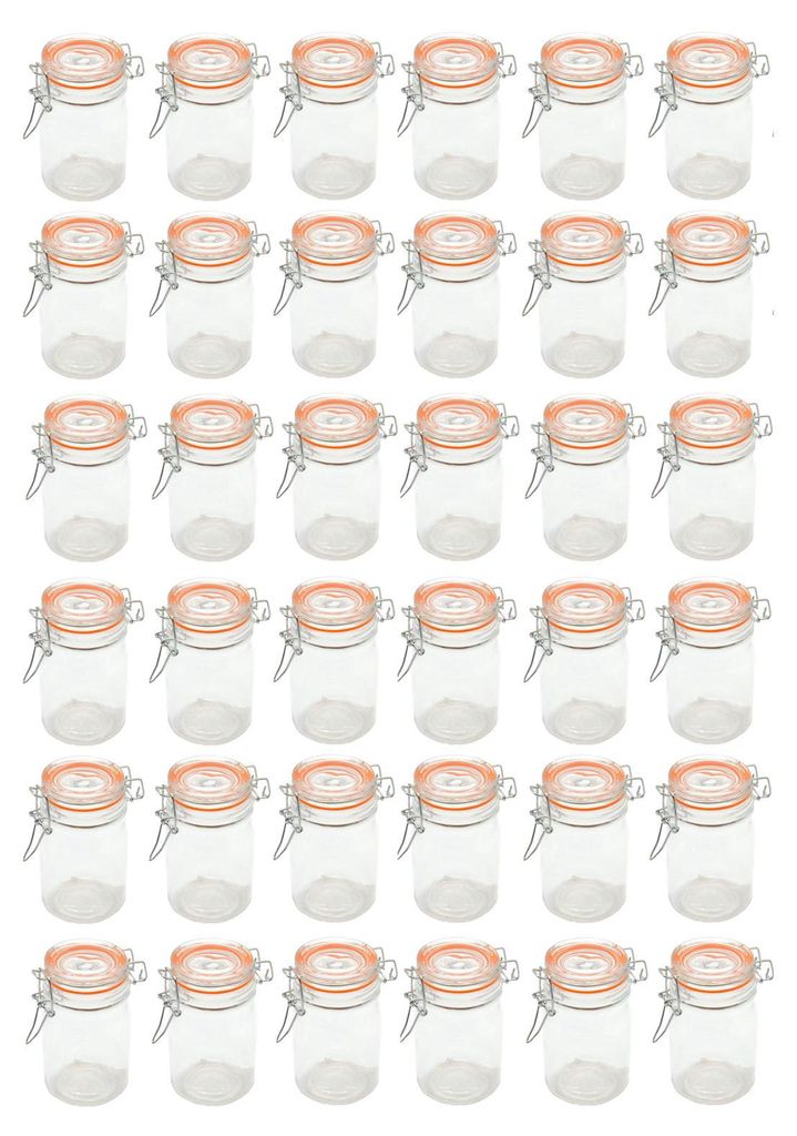 Einmachglas mit Metall Verschluss 250 ml - 36er Set - Produktbild 