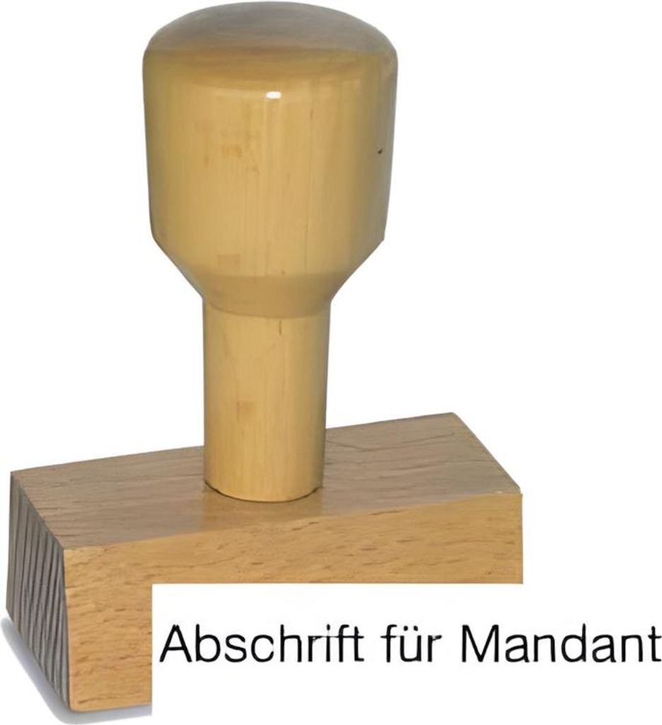 Vorgangsstempel - Abschrift für Mandant