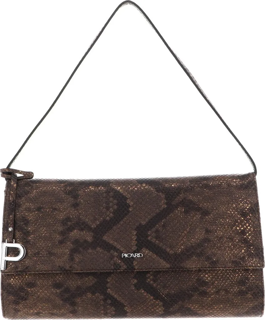 PICARD Auguri Borsa a Tracolla Bronzo - Vera Pelle Elegante Pochette