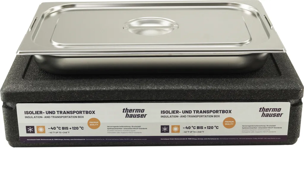 Box Termico EPP Thermohauser GN 1/1 65mm con Maniglie - Trasporto Sicuro