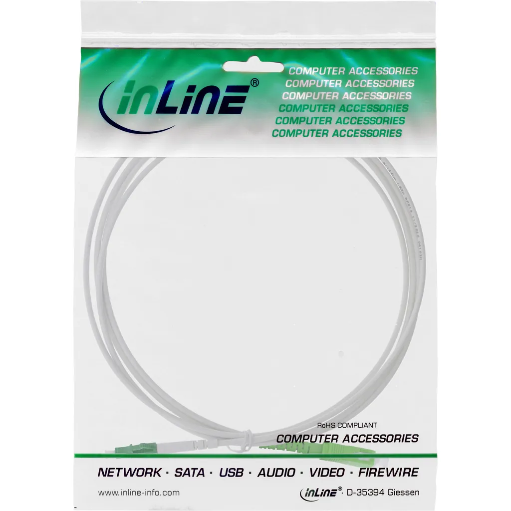 InLine 88405 Cavo Fibra Ottica FTTH 5m LC/APC a SC/APC OS2 Simplex - 3