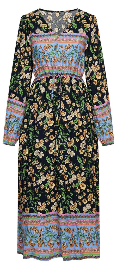 MERRO damen kleid - marine mehrfarbig MERRO damen kleid - Produktbild 