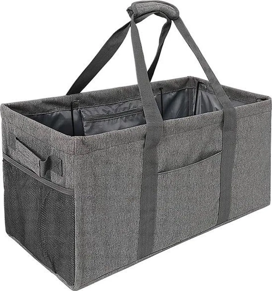 Sac à provisions 50L pliable acier : fini les sacs lourds à porter