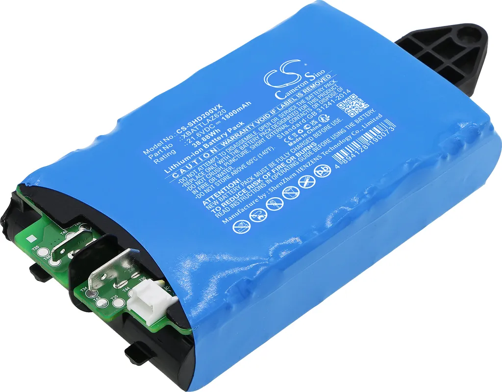Batterie Lithium Li-ion pour Aspirateur Shark HydroVac série WD200 WD201